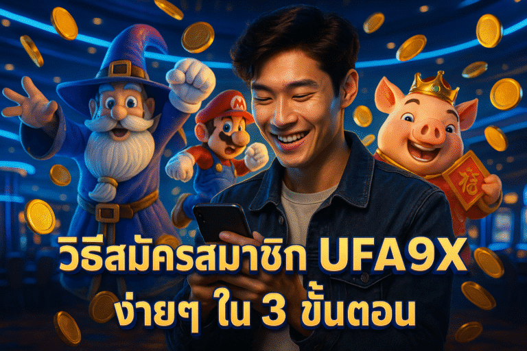 วิธีสมัครสมาชิก UFA9X ง่ายๆ ใน 3 ขั้นตอน